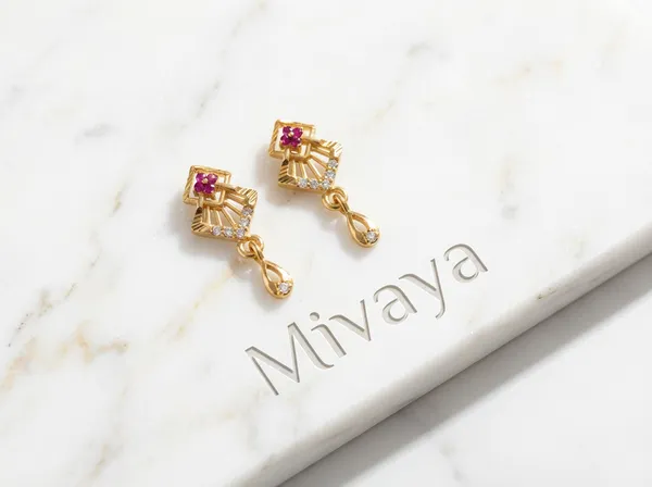 Ruby_Bloom_Drop_Gold_Stainless_Steel_Premium_Earrings