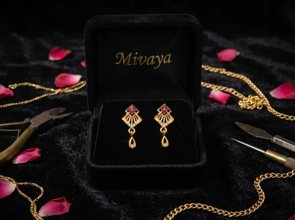 Ruby_Bloom_Drop_Gold_Stainless_Steel_Premium_Earrings