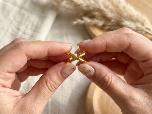 Infinity_Cross_Gold_Stainless_Steel_Premium_Ring