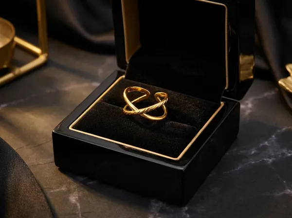 Infinity_Cross_Gold_Stainless_Steel_Premium_Ring