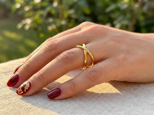 Infinity_Cross_Gold_Stainless_Steel_Premium_Ring