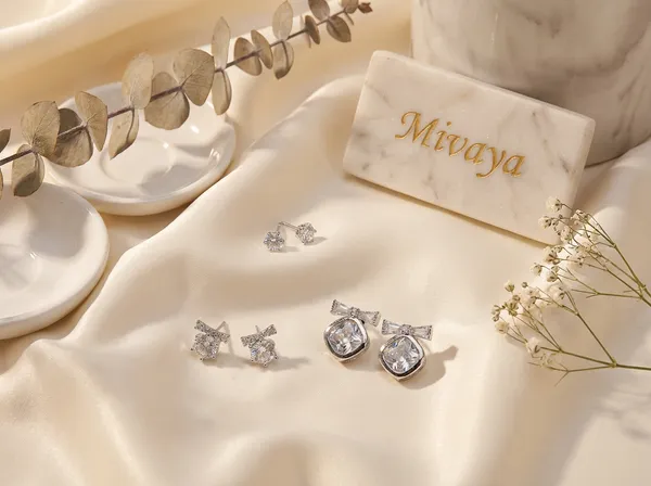 Duchess_Bow_Silver_Stainless_Steel_Premium_Earrings
