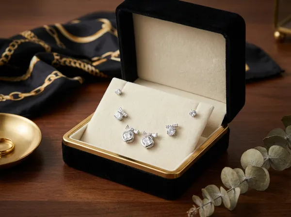 Duchess_Bow_Silver_Stainless_Steel_Premium_Earrings