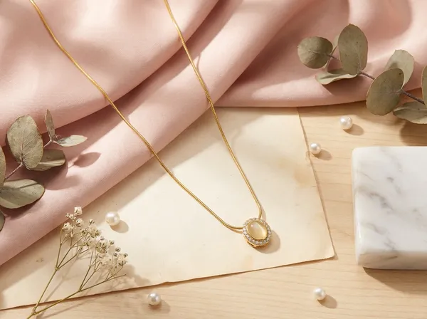 Moonstone_Halo_Gold_Stainless_Steel_Premium_Necklace