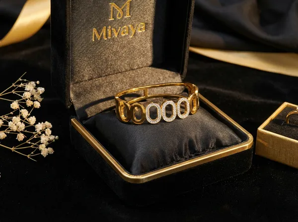 Infinity_Oval_Cuff_Gold_Stainless_Steel_Premium_Bracelet