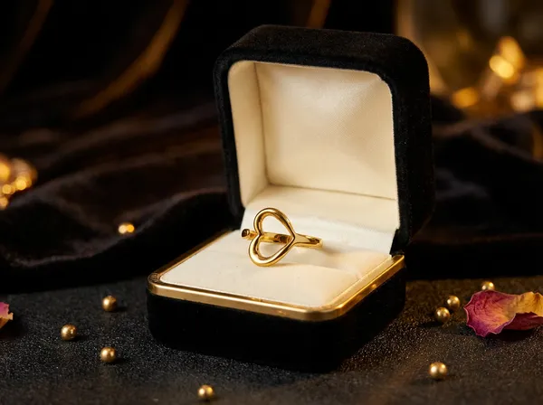 Forever_Heart_Gold_Stainless_Steel_Premium_Ring