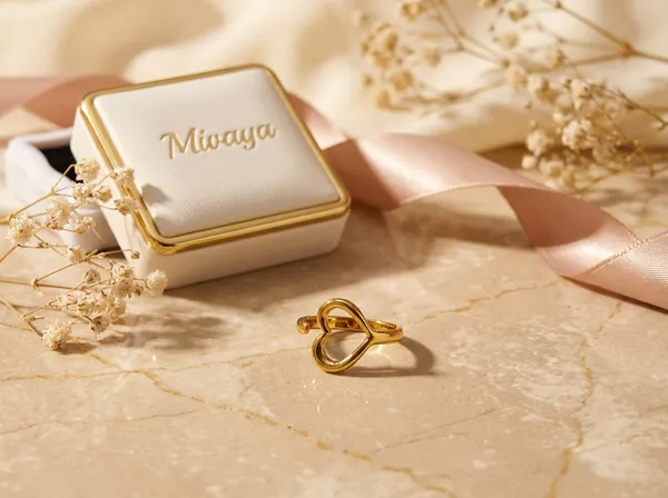 Forever_Heart_Gold_Stainless_Steel_Premium_Ring