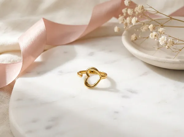 Forever_Heart_Gold_Stainless_Steel_Premium_Ring