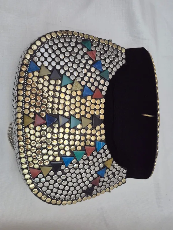 Multicolor_Metal_Studded_Geometric_Mosaic_Crossbody_Bag_For_Women