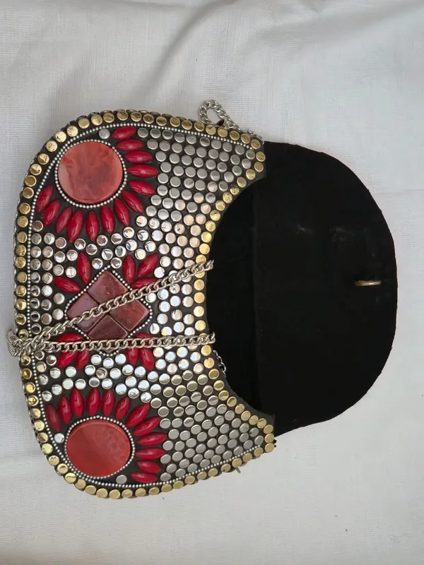 Silver_And_Red_Metal_Studded_Flap_Crossbody_Sling_Bag_For_Women