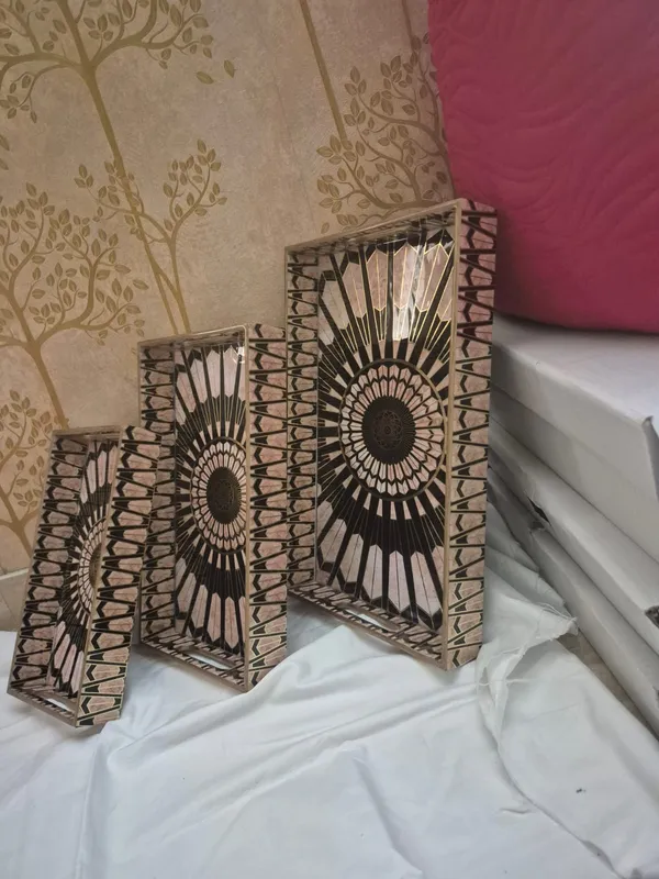 Gold_And_Black_Wooden_Earthy_Geometric_Sunburst_Serving_Trays_Set_Of_3