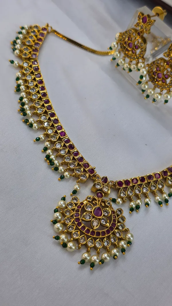 Multicolour_Brass_Necklace_Set_For_Women