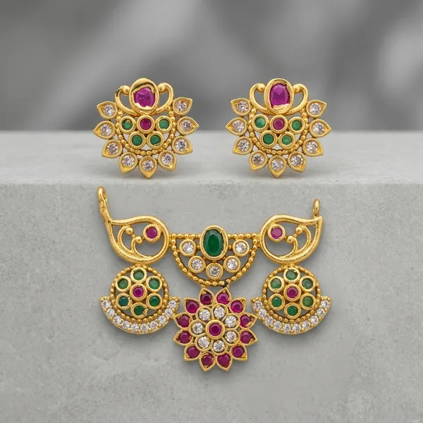 Multicolour_Brass_Victorian_Vati_Set_For_Women