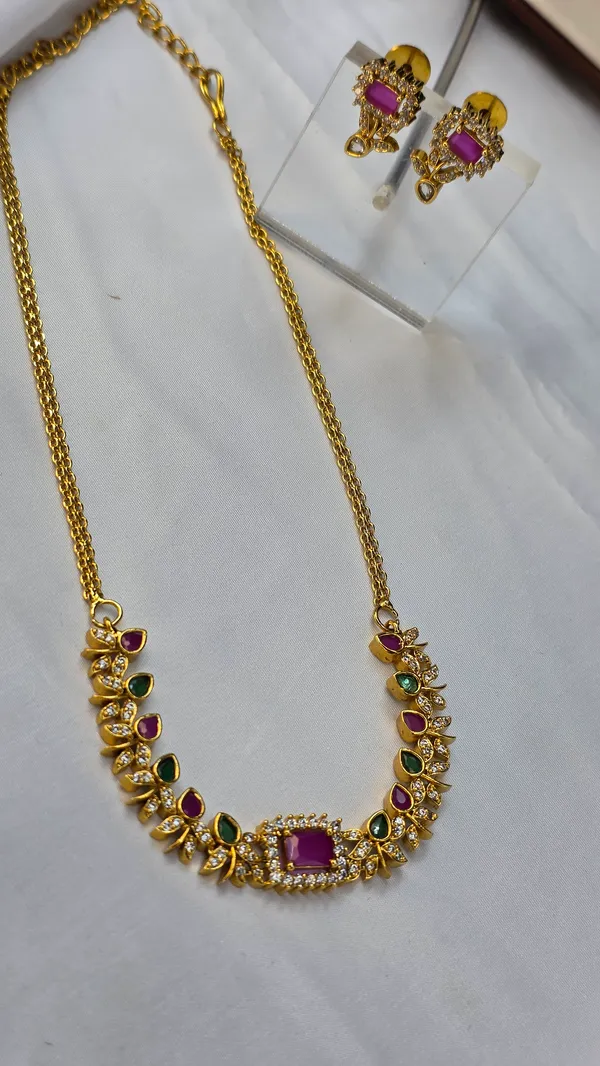 Multicolour_Brass_Necklace_For_Women
