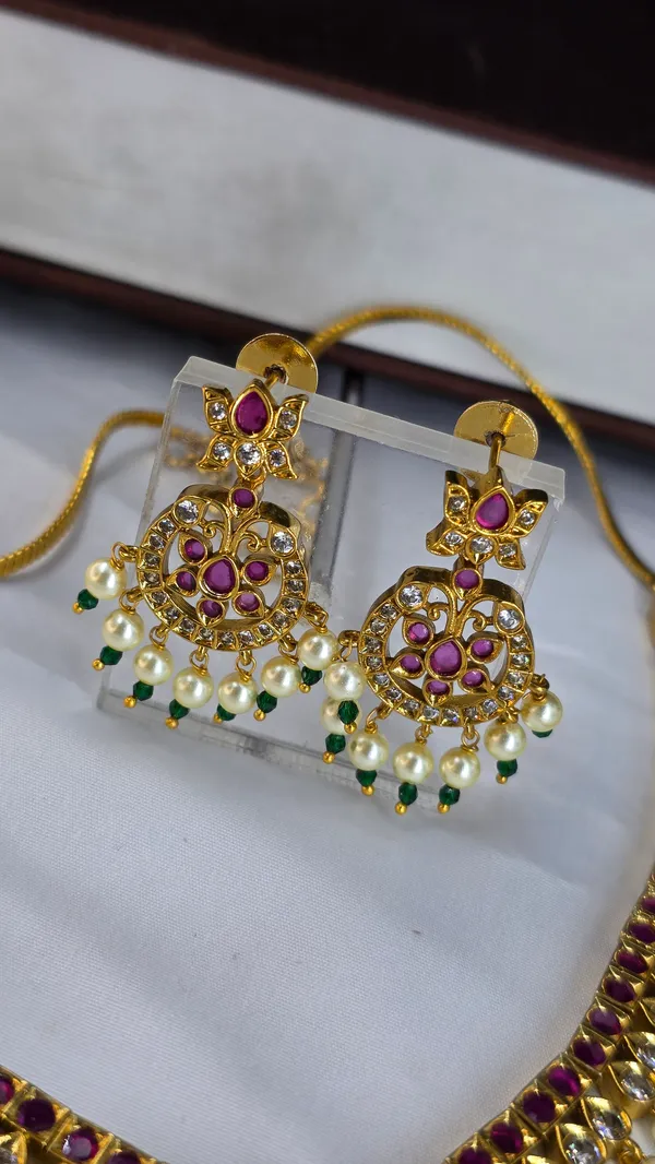 Multicolour_Brass_Necklace_Set_For_Women