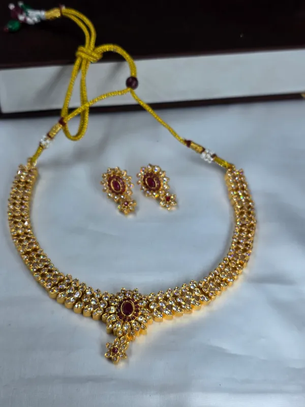 Ruby_Mazak_Diamond_Necklace_Set_For_Women