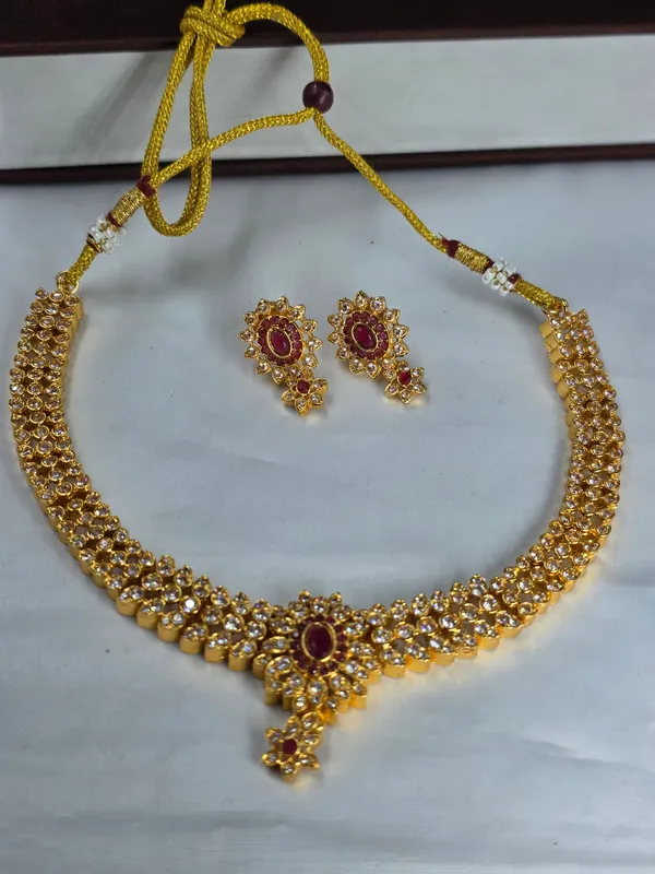 Ruby_Mazak_Diamond_Necklace_Set_For_Women