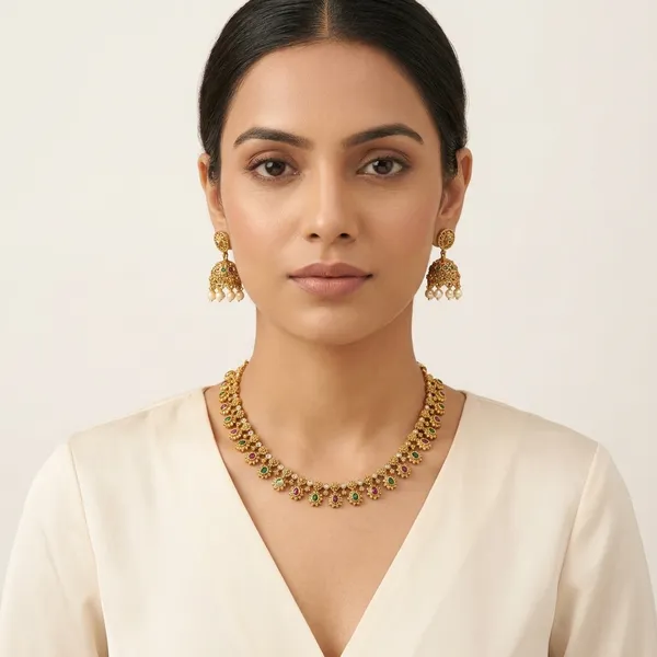 Multicolour_Brass_Necklace_Set_For_Women