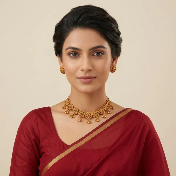 Multicolour_Brass_Necklace_Set_For_Women