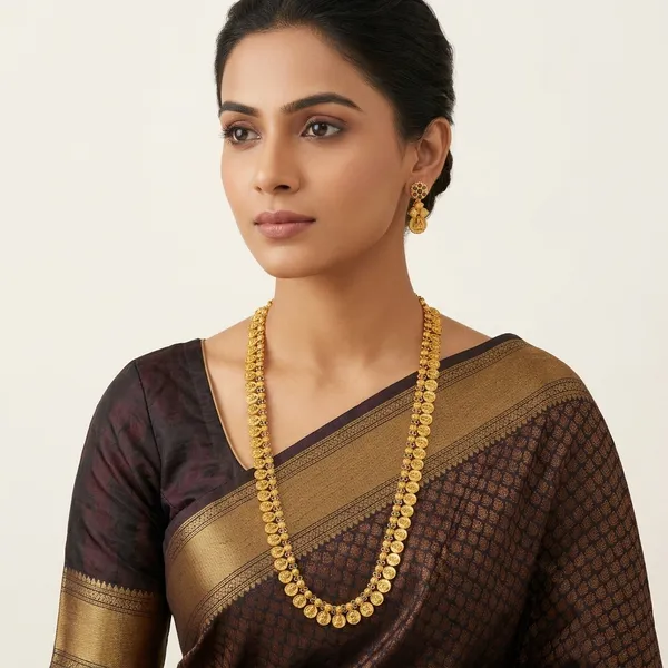 Golden_Brass_Guttapusalu_Necklace_Set_For_Women
