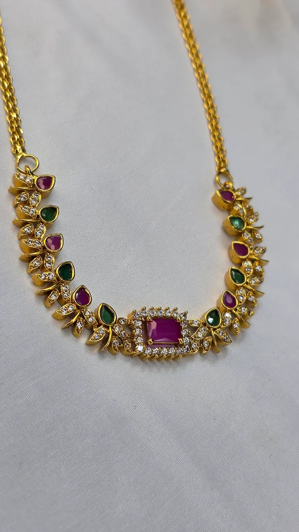 Multicolour_Brass_Necklace_For_Women