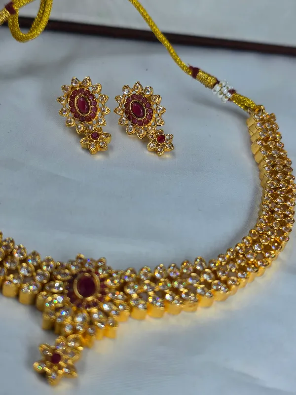 Ruby_Mazak_Diamond_Necklace_Set_For_Women