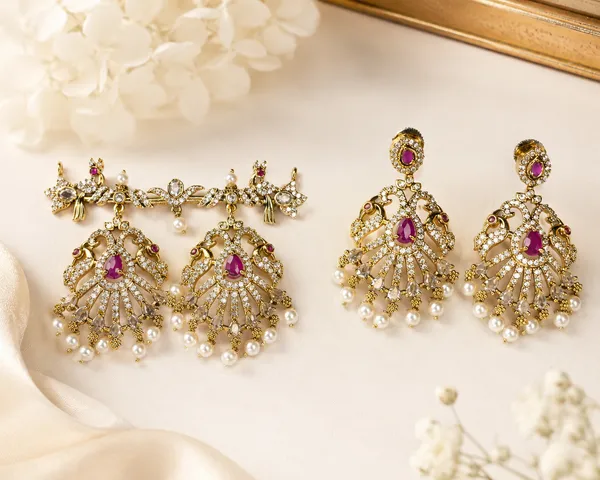 Golden_And_White_Brass_Victorian_Vati_Set_For_Women