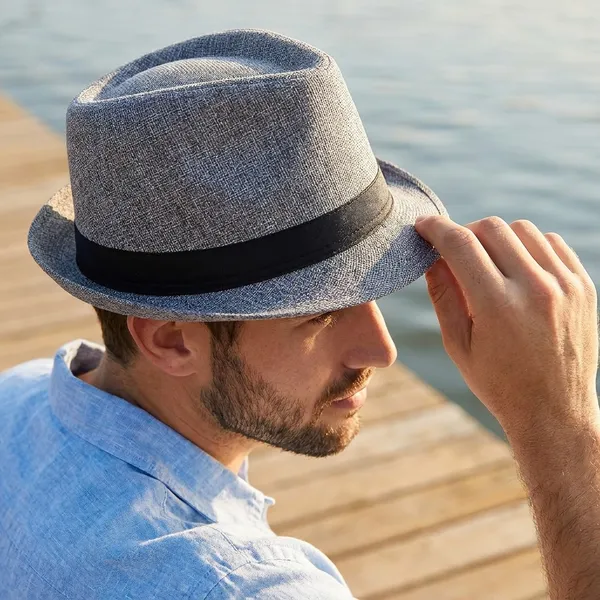 Unique_Collection_Fedora_Hat_Brown_And_Grey_(Pack_Of_2)