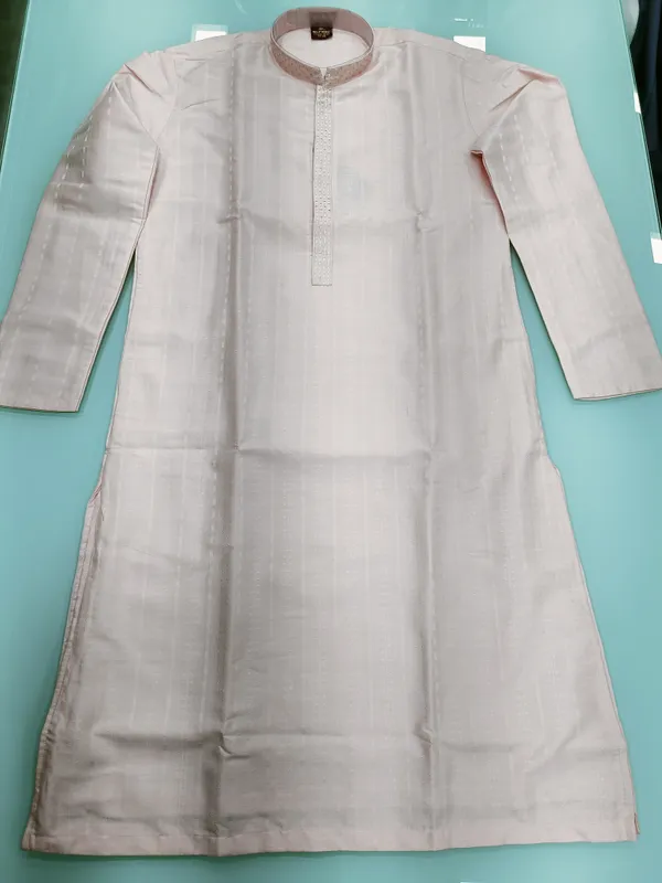 Cream_Cotton_Striped_Kurta_For_Men