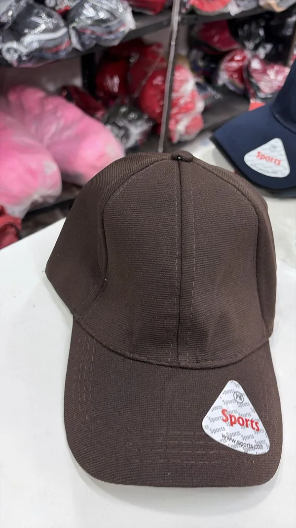 Brown_Sports_Cap_With_Triangle_Badge