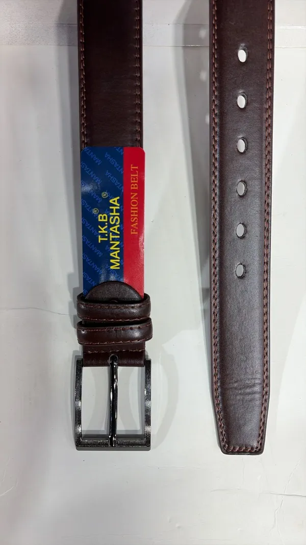 Mantasha_Men'S_Genuine_Leather_Belt_With_Metal_Buckle
