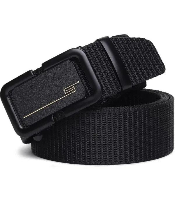Black_Tactical_Canvas_Belt_With_Metal_Buckle