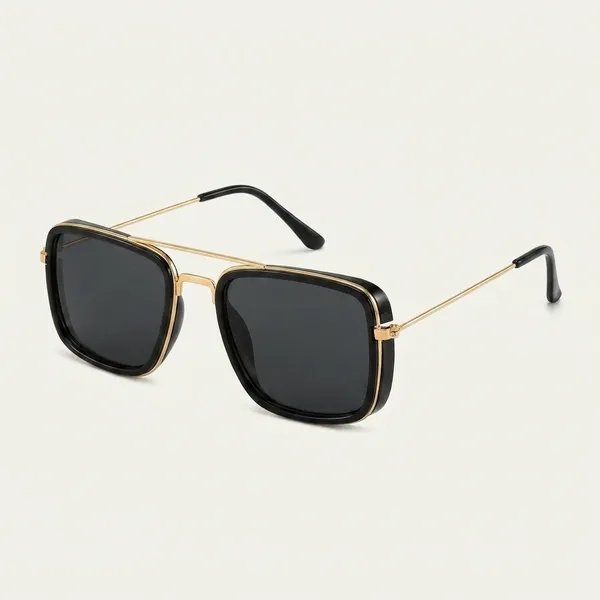 Premium_Square_Sunglasses_With_Gold_Metal_Frame_And_Dark_Tinted_Lenses