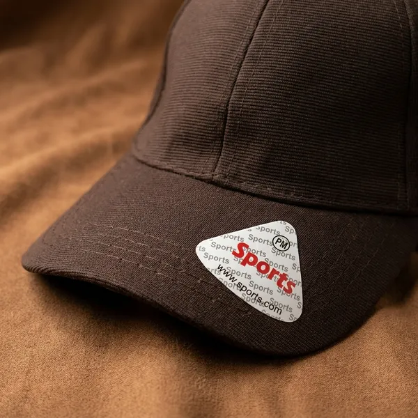 Brown_Sports_Cap_With_Triangle_Badge