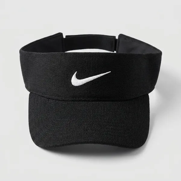 Nike_Swoosh_Logo_Sports_Visor_Cap_-_Black