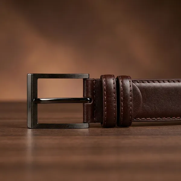 Mantasha_Men'S_Genuine_Leather_Belt_With_Metal_Buckle