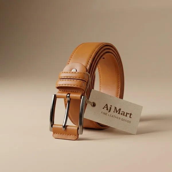 Tkb_Mantasha_Tan_Leather_Belt_With_Dual-Tone_Design
