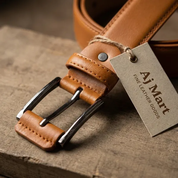 Tkb_Mantasha_Tan_Leather_Belt_With_Dual-Tone_Design