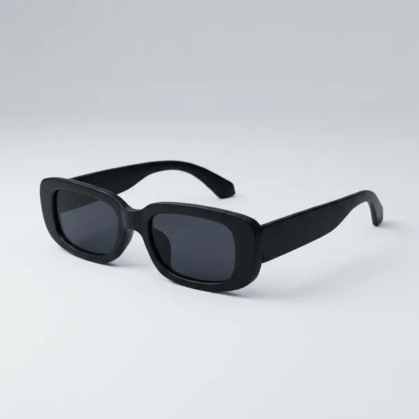Rectangular_Black_Frame_Sunglasses_-_Retro_Chunky_Design