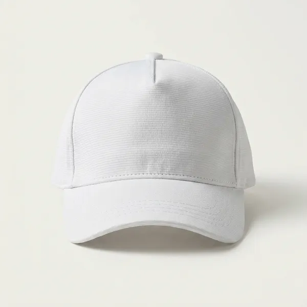 Plain_White_Sports_Cap_-_Breathable_Mesh_Baseball_Hat_With_Adjustable_Strap