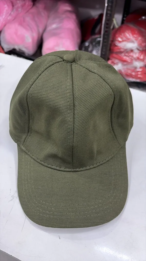 Olive_Green_Sports_Cap_With_Stitched_Panel_Design