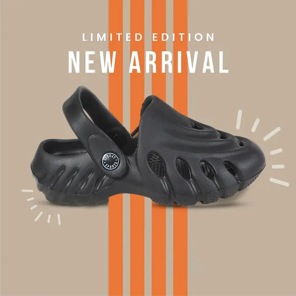 Trump_Boys_&_Girls_Slipon_Clogs_Black