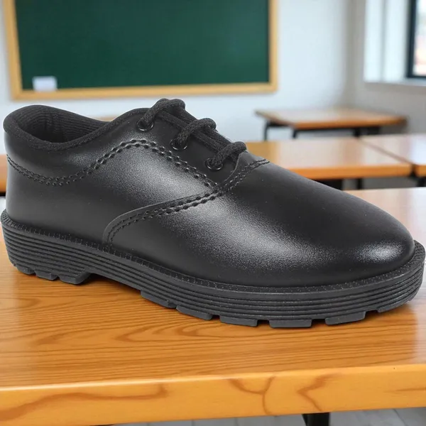 Trump_Boys_Lace_School_Shoes_Black
