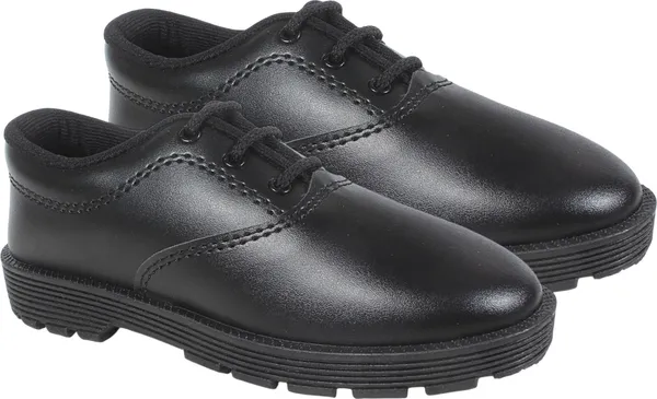 Trump_Boys_Lace_School_Shoes_Black