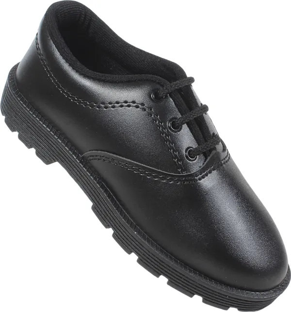 Trump_Boys_Lace_School_Shoes_Black