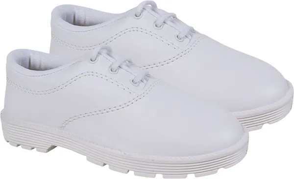 Trump_Boys_Lace_School_Shoes_White