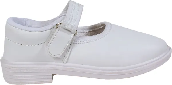 Trump_Girls_Velcro_School_Shoes_White