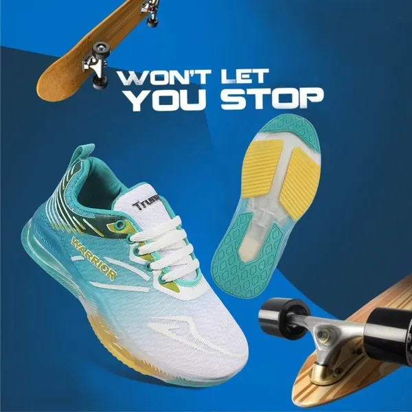 Trump_Boys_&_Girls_Lace_Running_Shoes_Green