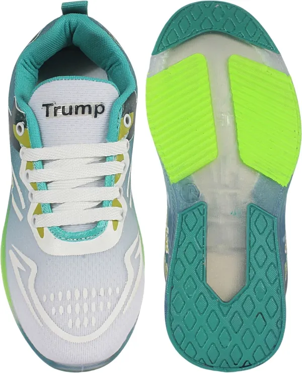 Trump_Boys_&_Girls_Lace_Running_Shoes_Green