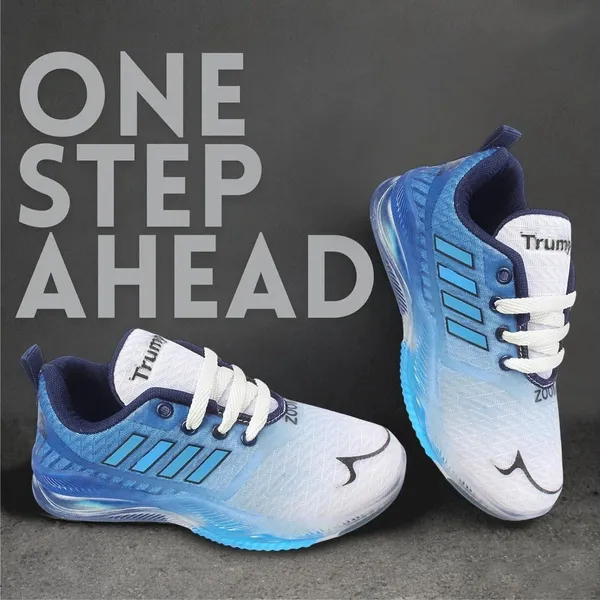 Trump_Boys_&_Girls_Lace_Running_Shoes_Blue